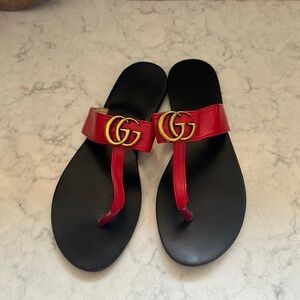 Gucci Double-G thong sandal